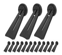 NIYANGLE Supporto per Cornici da Tavolo in Plastica Nera Resistente, Cavalletto Posteriore per Espositori di Foto e Opere D’Arte, Set da 20 Pezzi per Esposizioni e Matrimoni