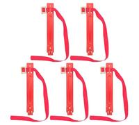 NIYANGLE Supporto per Estintori in Ferro 5 Pezzi Cinghia Regolabile per Montaggio a Parete, Porta Estintori da 2 Kg/3 Kg/4 Kg per Casa, Garage e Officina