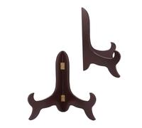 NIYANGLE Supporto per Piatti da Esposizione 2 Pezzi 9 Pollici in Legno Resistente Porta Ricette e Cavalletto Multifunzionale per Cucina, Casa, Ufficio e Decorazioni Artistiche