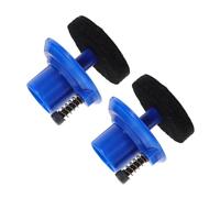 NIYANGLE Supporto per Piatti Hi-hat Doppio Cuscinetti in Feltro 2 Pezzi 2.2mm Interno Blu, Accessori Hardware per Batteria Jazz Compatibili, Porta Piatti Stabile per Strumenti