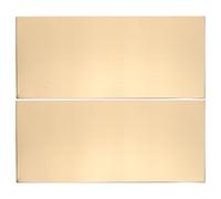 NIYANGLE Targhetta Porta Autoadesiva in Acciaio Inox 25X11 CM Set 2 Pezzi Targhe Metalliche Vuote Personalizzabili per Ufficio Hotel Scuola e Appartamenti Resistente AI Graffi