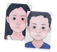 NIYANGLE Tavole per Pratica Face Painting Lavabili Riutilizzabili con Volti Umani per Trucco Ragazzi e Ragazze Sicuro e Facile da Pulire