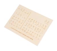 NIYANGLE Tavoletta Braille per Apprendimento Strumento Didattico Portatile per Non Vedenti Compatto e Leggero per Educazione Braille Facilita Apprendimento e Precisione