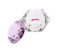 NIYANGLE Tazza Di Vetro Per Lavare Le Penna Secchio Di Cristallo Riutilizzabile e Resistente Contenitore Per Acqua Per Nail Art e Uso Domestico