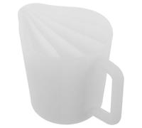 NIYANGLE Tazza in Silicone per Mescolare e Versare con Manico Ergonomico, 5 Scomparti Grandi per Pittura Acrilica e Resina, Riutilizzabile per Progetti di Fluid Art e Arte Fai da Te