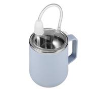 NIYANGLE Tazza per l'allattamento in acciaio inossidabile da 450 ml, a prova di perdite e rovesciamenti, con cannuccia e coperchio, per maternità con disabilità, disfagia e deglutizione, colore