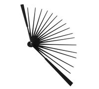 NIYANGLE Telaio per Ventaglio Portatile Non Finito in bambù Stecche Nere per Ventaglio Materiali e Forniture per Creazione di Ventagli Fai da Te Parti dello Scheletro