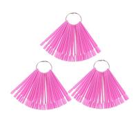 NIYANGLE Tips per Unghie Falsi Display Board Fan Shaped per Manicure e Colori Rosa con Strumento per La e La Decorazione Unghie