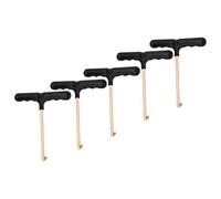 NIYANGLE Tiralacci Professionali a Gancio a T, Set da 5 Pezzi per Pattini e Scarpe, Estrattori Resistenti e Portatili per Stringere Lacci, Accessori per Sport e Uso Domestico