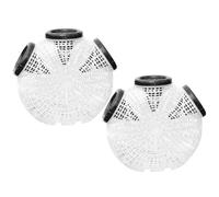 NIYANGLE Trappola per Gamberetti e Granchi 2 Pezzi in Plastica, Rete Leggera Riutilizzabile Metodo di Cattura Innovativo, per Pesca in Acque Interne e Salate