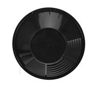 NIYANGLE Vaschetta la Ricerca Dell’oro in Plastica Portatile Nera con Scanalature Profonde, Piccolo Setaccio per Escursioni e Prospezione All’aperto, Strumento per Principianti