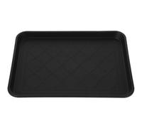 NIYANGLE Vassoio Multiuso per Scarpe e Stivali, Plastica Nera 42x32x3 Cm | Riutilizzabile, Antiscivolo e Robusto, per Ingresso, Baule, Piante, Animali Domestici e Oggetti Vari