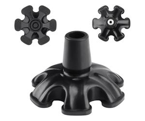 NIYATA 19 mm Punte per canna da passeggio, punte per canne antiderapant, punta a canna da passeggio, piedi esagonali in gomma per canne, texture antiscivolo, per canne da 19 mm