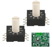 NIYATA 2 interruttori RM3HAF-10, interruttore encoder rotativo con maniglia e camma rotante a 10 posizioni, compatibile per Lunii Fabbricato/Scatola di Storie