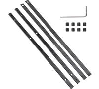 NIYATA 4 connettori di guida per ferrovia, connettore di guida per Festool, connettore di guida per Makita, per binario di guida a gomito, binario quadrato a tende, nero