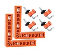 NIYATA Angolo di posizionamento a 90 gradi, tenditore angolare, 2 pezzi, arancione