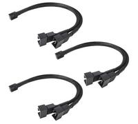 NIYATA Cavo separatore per ventola,Hub ventilatore PC 4 pin, cavo ventilatore, 27 cm, cavo separatore PWM a 2 vie a 4 pin, prolunga Ventilo PC 4 pin