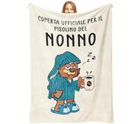 Niyewsor Regalo Nonno, Regalo per Nonno Coperta, 130 x 150cm