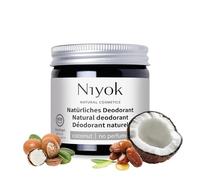Niyok® Deocrema 2-in-1 "Cocco" (40 ml) • Crema deodorante anti-traspirante naturale • Senza alluminio • 24h protezione • Solido, vegano • Per donna e uomo