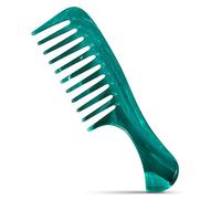 Niyok Pettine per capelli piccolo con manico per tutti i tipi di capelli in corda marittima riciclata Healix, pettine per capelli Made in Germany, pettine in 99% plastica riciclata con denti