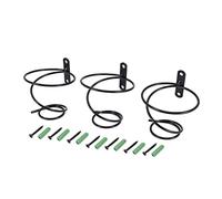 NIZEAMI 3Pack Portabottiglie da Parete Semplice per Bottiglia Singola, Espositore per Bottiglie di Vino, Portabottiglie da Appendere nel Metallo