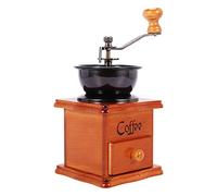 NIZEAMI Macinacaffè Macinacaffè Manuale nel Legno Macinacaffè Manuale Acciaio Inossidabile Retro Coffee Mini Ceramica