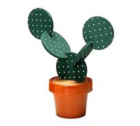 NIZEAMI Set di sottobicchieri Cactus per 6 Pezzi Sottobicchieri Divertenti Regalo Cactus con Supporto Vaso di Fiori per Casa Ufficio Decorazione Bar