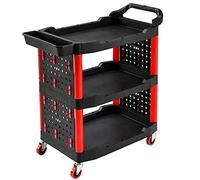 Nizer - Carrello portautensili portatile per meccanici, carrello portautensili e utilità, per lavaggio auto, ceratura e riparazioni, postazione di lavoro durevole e versatile per la manutenzione