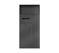 Nizer da bagno a parete in acciaio inox con bidone della spazzatura, soluzione portaoggetti a doppio ripiano per casa e hotel, disponibile in bianco (67 x 30 x 14 cm) e nero (86 x 40 x 14 cm)