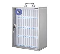 Nizer da parete in acciaio inox per telefoni cellulari, forniture per ufficio e articoli per la scuola, 48 scomparti, design salvaspazio, soluzione di archiviazione durevole ed elegante