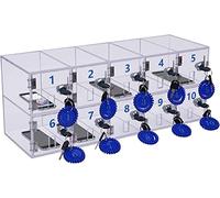 Nizer da parete in acrilico trasparente per telefoni cellulari, 10 slot, soluzione di archiviazione per aule e ufficio, durevole ed elegante, perfetto per un facile accesso e nization