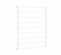 Nizer - Porta cravatte e sciarpe salvaspazio da parete, multifunzione, in metallo, per vendita al dettaglio, carta da regalo e nastro Sto (bianco, 100 x 120 cm)