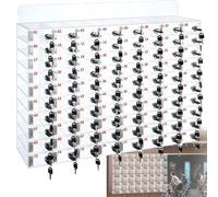 Nizer, portaoggetti da parete in acrilico, 80 scomparti per telefoni, versatile in aula e l'ufficio, ideale per le scuole, design durevole e salvaspazio