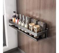 Nizer, portaspezie da parete, salvaspazio, da appendere, soluzione per riporre le spezie in cucina, per un facile accesso, design minimalista per cucinare senza ingombri