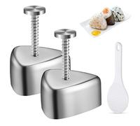 Nizirioo 2 Pezzi Stampo Per Sushi, Sushi Stampo, Stampo Per Onigiri A Forma Di Triangolo Onigiri Stampi Sushi Maker Stampi Per Sushi Stampo Per Palline Di Riso Con Cucchiaio Di Riso Per Riso Fai Da Te