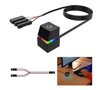 Interruttore per PC Power Button Desktop: Nizirioo 2 m Power Button PC Case Accessori, scheda madre a distanza PC Power On Off Switch Prolunga con luce LED, computer, componenti e accessori