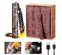 Nizirioo Accendino Elettronico USB Antivento Con Ciondolo Sandalo - Aria Puste Accensione Elettrica - Regalo Creativo per Uomo e Donna