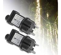 Nizirioo Alimentatore LED da 31 V 6 W, 2 pezzi IP44 LED trasformatore, funzione timer, spina GS con funzione di memoria, adattatore di rete IP44 GS spina per illuminazione natalizia, catena luminosa