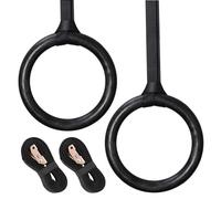 Nizirioo Anelli da Ginnastica in Legno, Anelli Ginnastica Legno, Anelli Calisthenics, per La Casa O Le Palestre Gli Anelli da Ginnastica Professionali Sono Adatti per Pull-Up(28mm)