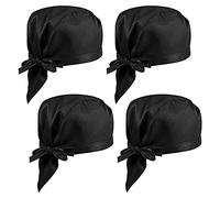 Nizirioo Cappello da Cuoco in Cotone - 4 Pezzi - Ideale per Fornai, Hotel, Ristorante
