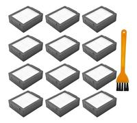 Nizirioo Confezione da 12 filtri di ricambio per iRobot Roomba i7 i3 i2 i1 i4 i6, filtro aria HEPA accessori di ricambio per iRobot Roomba con spazzola di pulizia