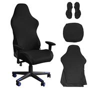 Nizirioo Coprisedia da gioco, colore nero, estensibile, stile racing, per ufficio