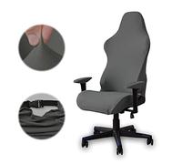 Nizirioo Coprisedia da gioco, per ufficio, colore grigio scuro, elasticizzato, gaming, stile racing