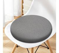 Nizirioo Cuscino Rotondo, Cuscini Per Sedia, Cuscino Per Sedia Comodo Lavabile Rimovibile Cuscino Da Seduta Rotondo Cuscini Di Seduta Per Sedie Ufficio Casa(Grigio Scuro, Diametro 40cm)