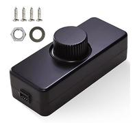 Nizirioo Dimmer per luci a LED: dimmer LED con cavo dimmer, 220-240 VAC/50 Hz, 3-100 W per lampade LED, silenzioso dimmer LED per lampade alogene e lampadine a incandescenza