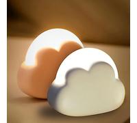 Nizirioo Lumino Notturna Dimmibile a Forma di Nuvola - 2 Pezzi per Bambini e Neonati, USB Ricaricabile - Regalo per Camera da Letto
