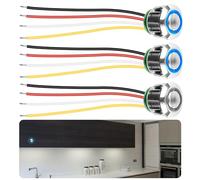 Nizirioo - Touch LED Dimmer Interruttore 12V da 16mm, 5-24V DC, Dimmerabile per Strisce