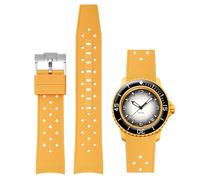 Niziruoup Cinturino in Gomma Tropicale per Blancpain Swatch Fifty Fathoms - 22mm Silicone Curvo di Ricambio Senza Lacune per Donne e Uomini