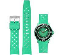 Niziruoup Cinturino in Gomma Tropicale per Blancpain Swatch Fifty Fathoms - 22mm Silicone Curvo di Ricambio Senza Lacune per Uomo e Donna