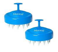 Nizoral Spazzola per capelli con morbido silicone per massaggiare il cuoio capelluto, per tutti i tipi di capelli, deterge in profondità il cuoio capelluto e rimuove la pelle morta e i residui